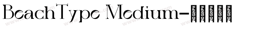 BeachType Medium字体转换